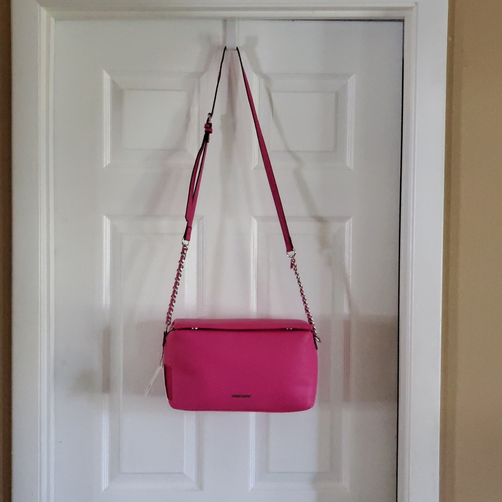 Ellen Tracy Crossbody Bag with Chain Detail